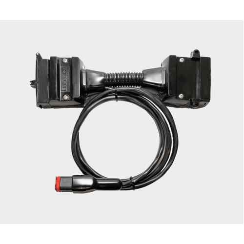 Elecbrakes Trailer Flat Adapter plug 12pin-12pin