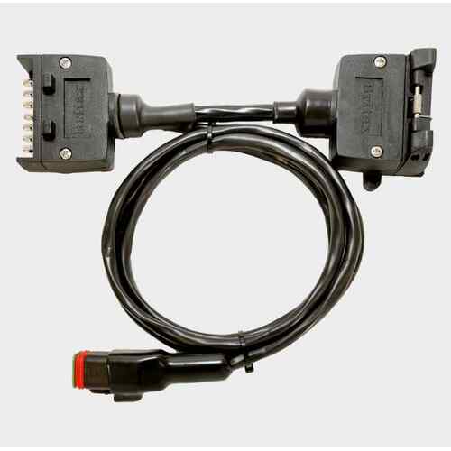 Elecbrakes Trailer Flat Adapter plug 7pin-7pin