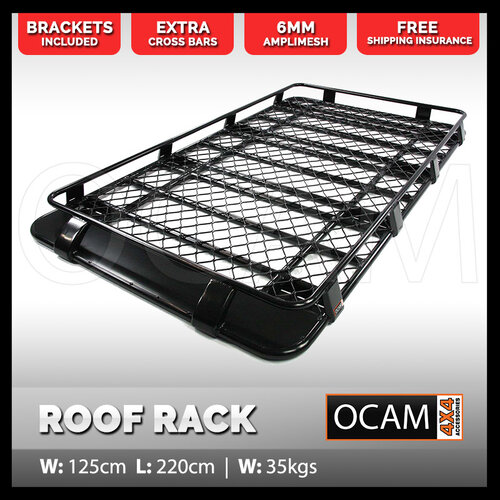 Aluminium Roof Rack for Mitsubishi Delica, Full Length Cage Alloy With 25cm Brackets
