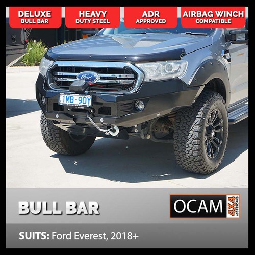 OCAM H-Bar, Replacement Winch Bar for Ford Everest 2018-07/2022 Current Hoopless Bull Bar