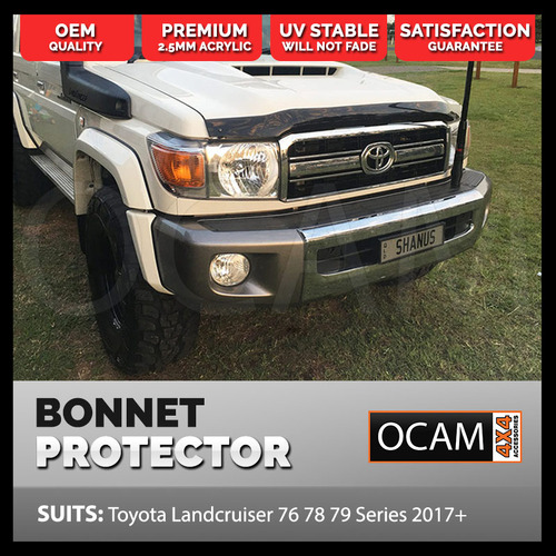 Premium Bonnet Protector For Toyota Landcruiser 70 76 78 79 Series GXL 2017-10/2023