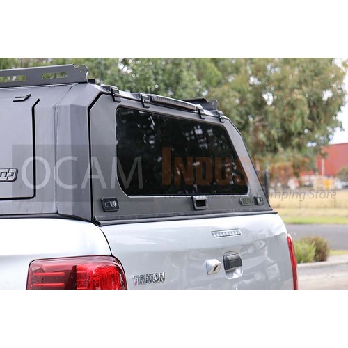 OCAM Aluminium Canopy For Ssangyong Musso, 2018-Current, Short Bed, Dual Cab