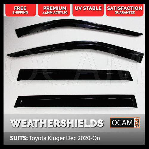 OCAM Weathershields For Toyota Kluger 12/2020-Current Window Visors