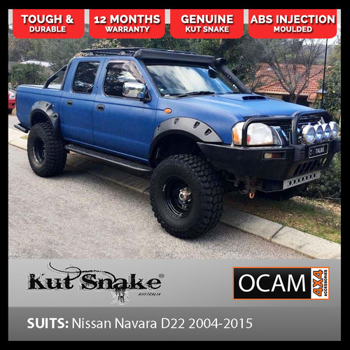 Kut Snake Flares Front & Rear Set for Nissan Navara D22 2004-2015 ABS (Code #13/13)