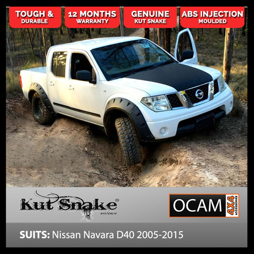 Kut Snake Flares Front & Rear Set for Nissan Navara D40 2005-2015 ABS (Code #7/7)