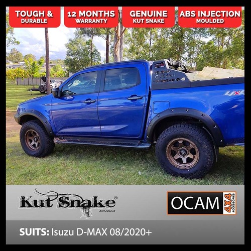Kut Snake Flares Front & Rear Set for Isuzu D-MAX 08/2020-Current, ABS (Code #53/53)
