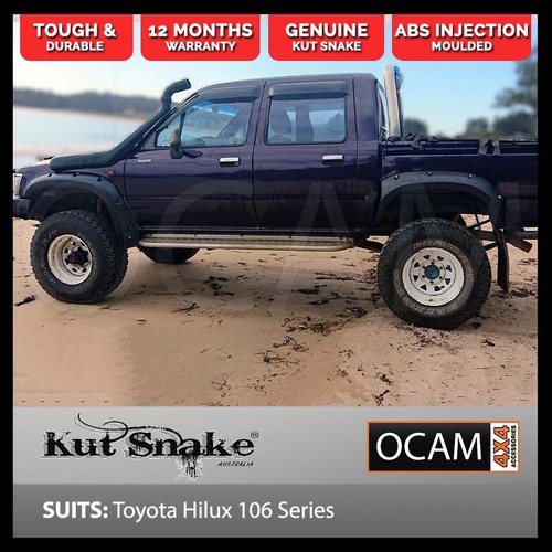 Kut Snake Flares Front & Rear Set for Toyota Hilux 106 Series 1989-1997 Dual Cab ABS (#27/33)