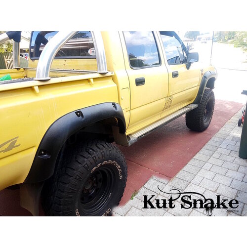 Kut Snake Flares Front & Rear Set for Toyota Hilux 167 Series 1997-2004 ABS (Code #27/27) Dual Cab Only