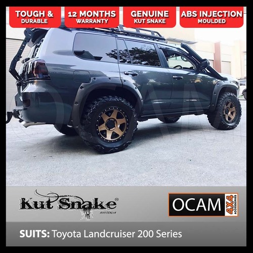 Kut Snake Flares Front Set for Toyota Landcruiser 200 Series ABS Smooth Finish (#38) Fronts Only