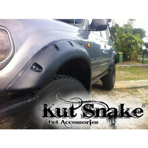 Kut Snake Flares Front Set for Toyota Landcruiser 80 Series Front Wheels 1990-97 ABS (Code #1)