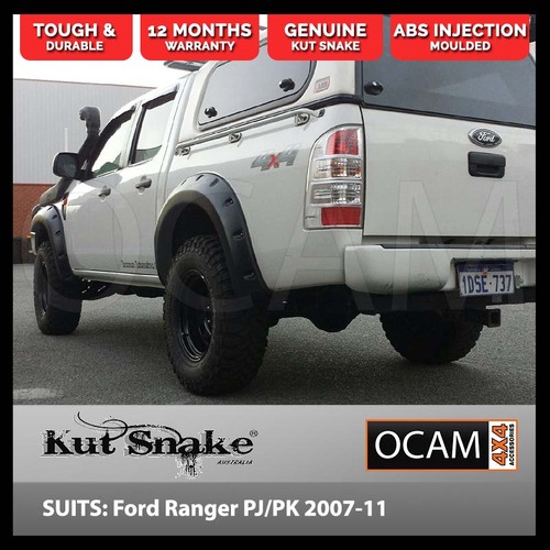 Kut Snake Flares Front & Rear Set for Ford Ranger PJ PK 2007-2011 ABS Full Set (Code #22)