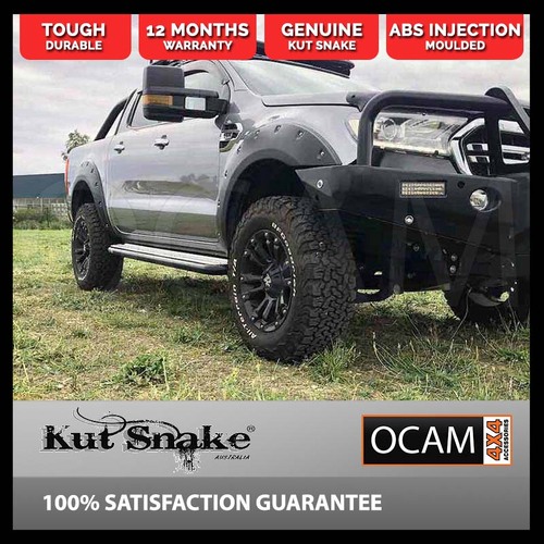 Kut Snake Flares Front & Rear Set for Ford Ranger PX MKII 2015-2018 Extra Slim ABS (Code #50/50)