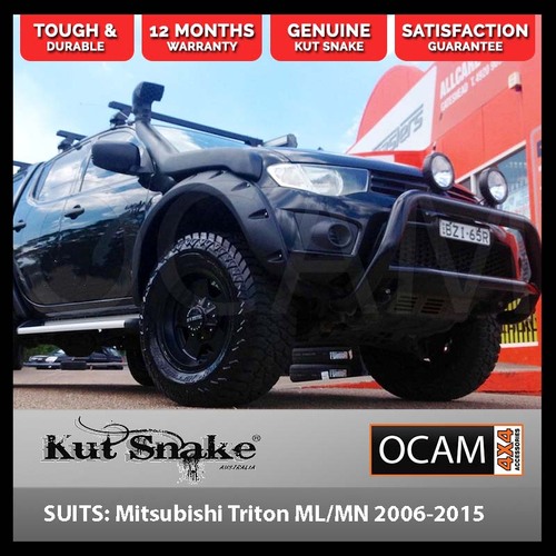 Kut Snake Flares Front Set for Mitsubishi Triton ML MN 2006-04/2015, Front Wheels, 95mm ABS (Code #8)