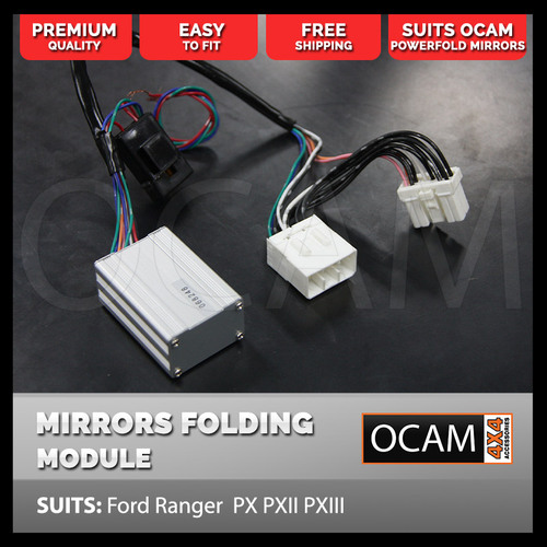 Central Lock Mirrors Folding Module for Ford Ranger PX PXMKII PXMKIII 2011-06/2022 (Suits OCAM Powerfold Towing Mirrors)