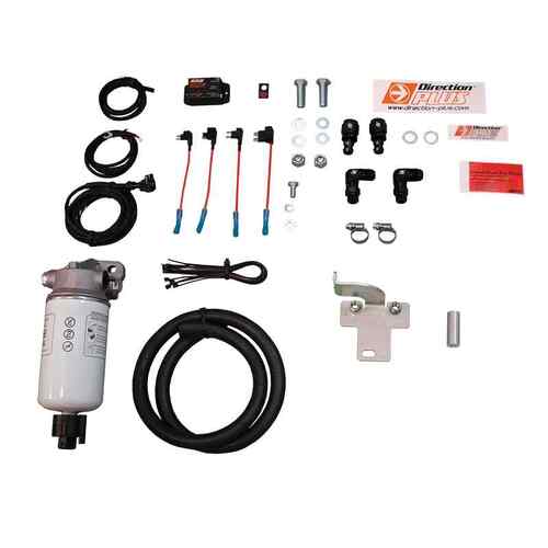 PreLine-Plus Diesel Pre Filter Kit For Toyota 70 76 78 79 Series, 2007-22, Radiator Mount, Water Sensor Alert, PL625DPK