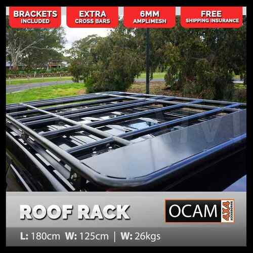 Aluminium Flat Roof Rack For Toyota Landcruiser 200 Series 1.8M, Without Mesh, Platform