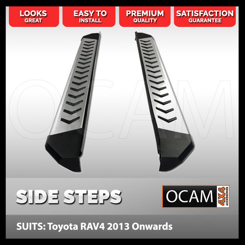 OCAM Side Steps For Toyota RAV4 2013 - Feb 2018 Aluminium 4X4 4WD