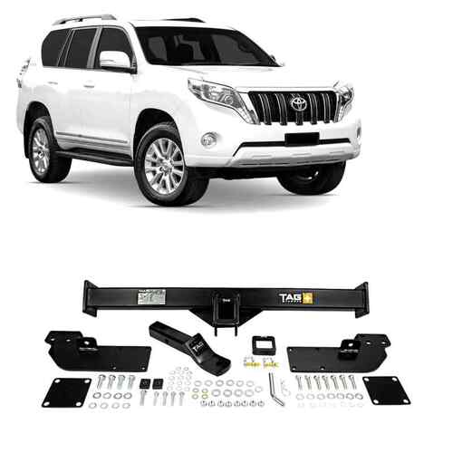 TAG+ Heavy Duty Towbar to suit Toyota Prado 150 Series 2009-On, With SPARE TYRE under