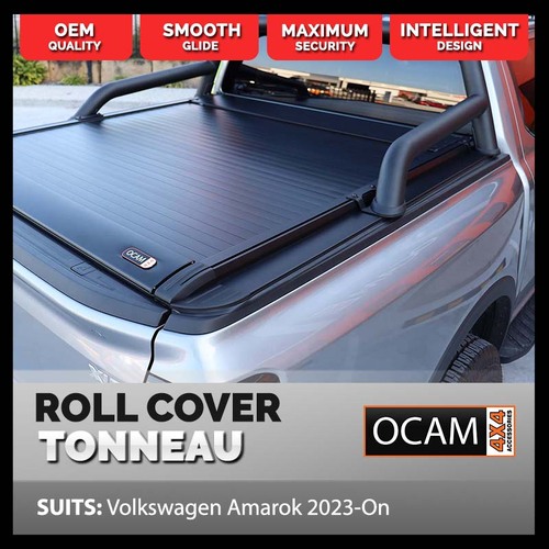 Retractable Electric Tonneau Cover Roller Shutter for Volkswagen Amarok 05/2023+ Dual Cab