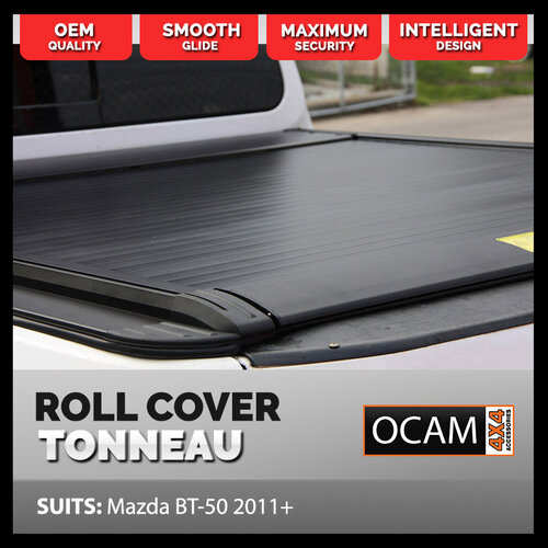 Retractable Electric Tonneau Cover Roller Shutter for Mazda BT-50, 11/2011-08/2020, Dual Cab