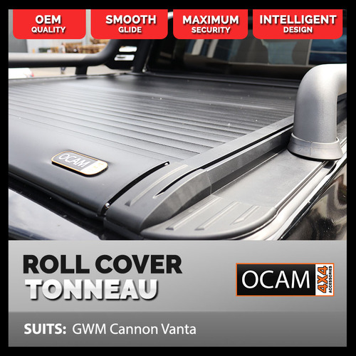 Retractable Tonneau Roll Cover For GWM Cannon Vanta, XSR, 2022+ Electric Roller Shutter