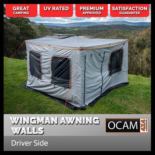 OCAM Wingman Premium Awning Tent / Walls, 2.3m Driver Side