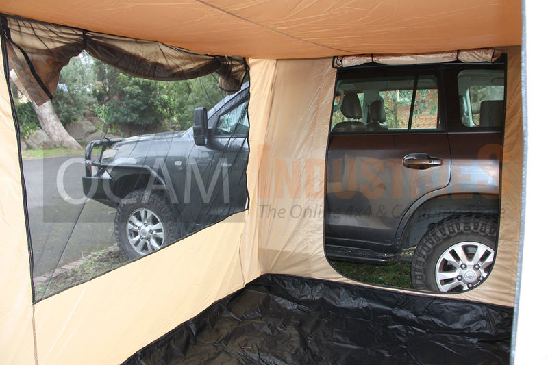 Side clearance awning tent