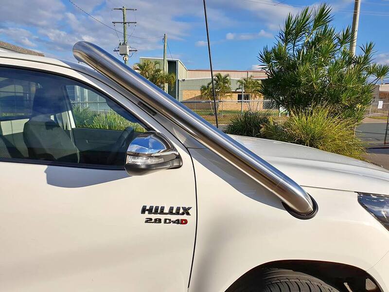 Brushed Stainless Steel Snorkel To Suit N80 Hilux