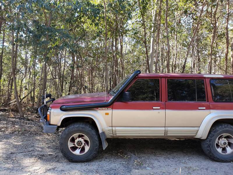 4" Stainless Steel Snorkel Satin Black Powdercoat To Suit GQ Patrol