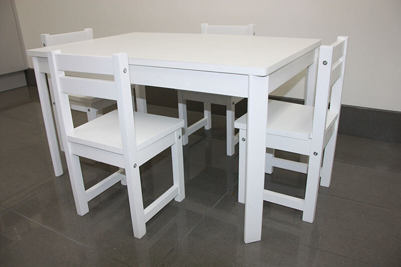 Kids wooden table and 4 chairs cheap