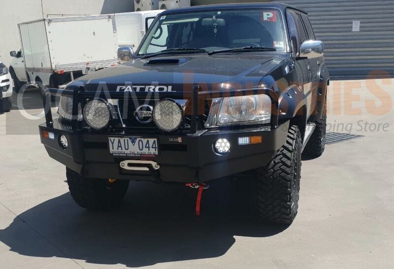 OCAM Deluxe Bull Bar For Nissan Patrol GU 200416 Steel Winch Bullbar
