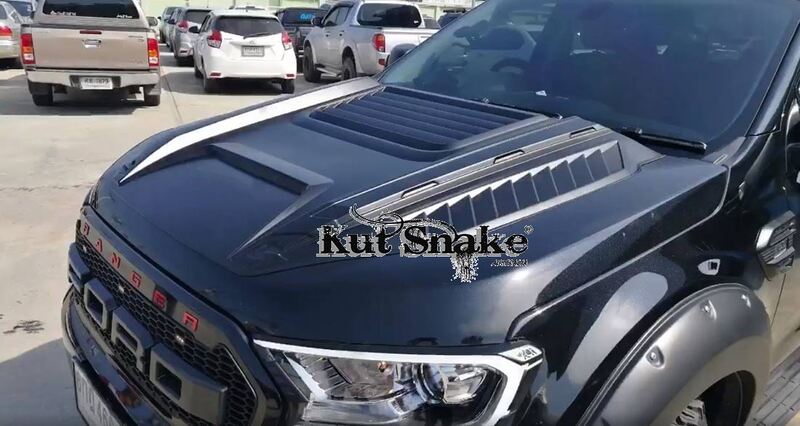  Kut Snake T-REX Style Bonnet Scoop para PX MK2 MK3 Ford Ranger - ABS actual