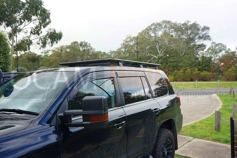 Aluminium Flat Roof Rack For Toyota Landcruiser 200 Series 3 4 Length No Mesh