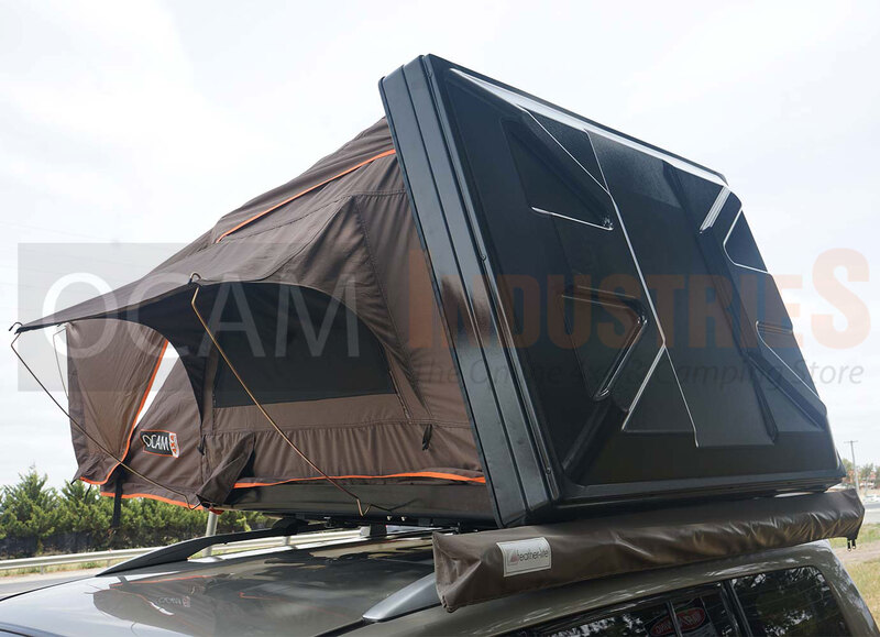 The OCAM Rooftop Tent, Hardshell, Queen Size 1.6 X 2.1m, With Awning