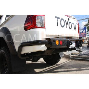 Rear Protection Bar for Toyota Hilux N80 2015-20 Heavy Duty Steel, Tow Bar