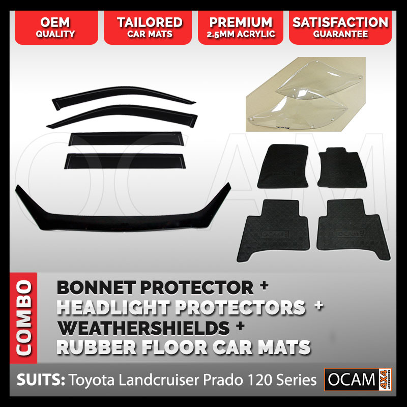 Bonnet Headlight Protectors Window Visors And Rubber Floor Mats