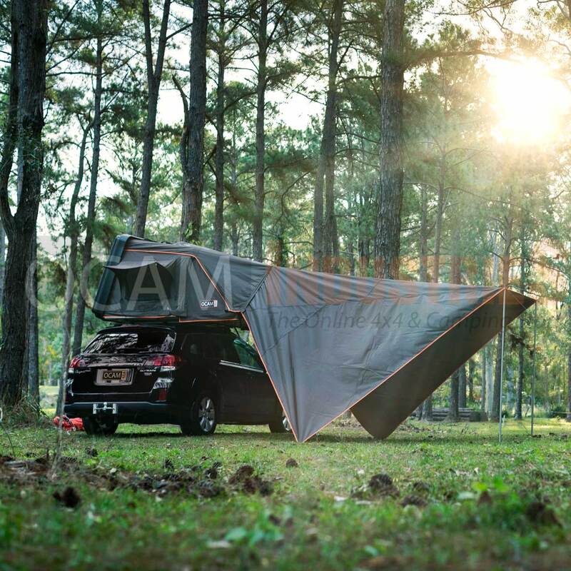 The OCAM Rooftop Tent, Hardshell, Queen Size 1.6 X 2.1m, With Awning