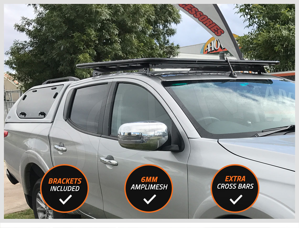 Aluminium Flat Roof Rack for Mazda BT50 2011Current Dual Cab Alloy