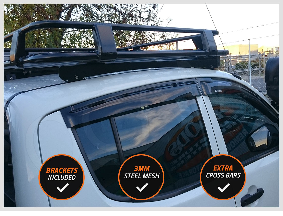 OCAM Steel Roof Rack for Mitsubishi Triton ML MN 20062015 Basket Cage