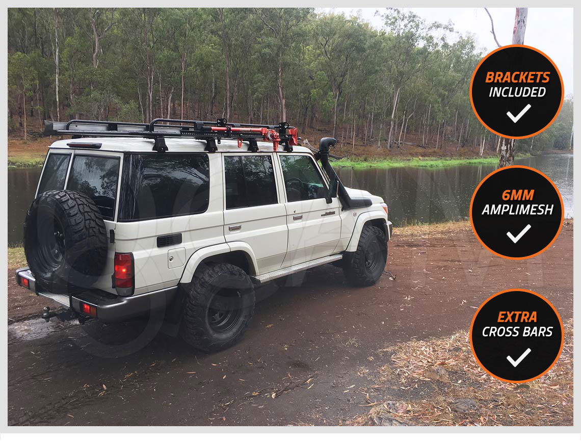 OCAM Aluminium Tradesman Roof Rack For Toyota Landcruiser 76 Series Wagon Alloy eBay