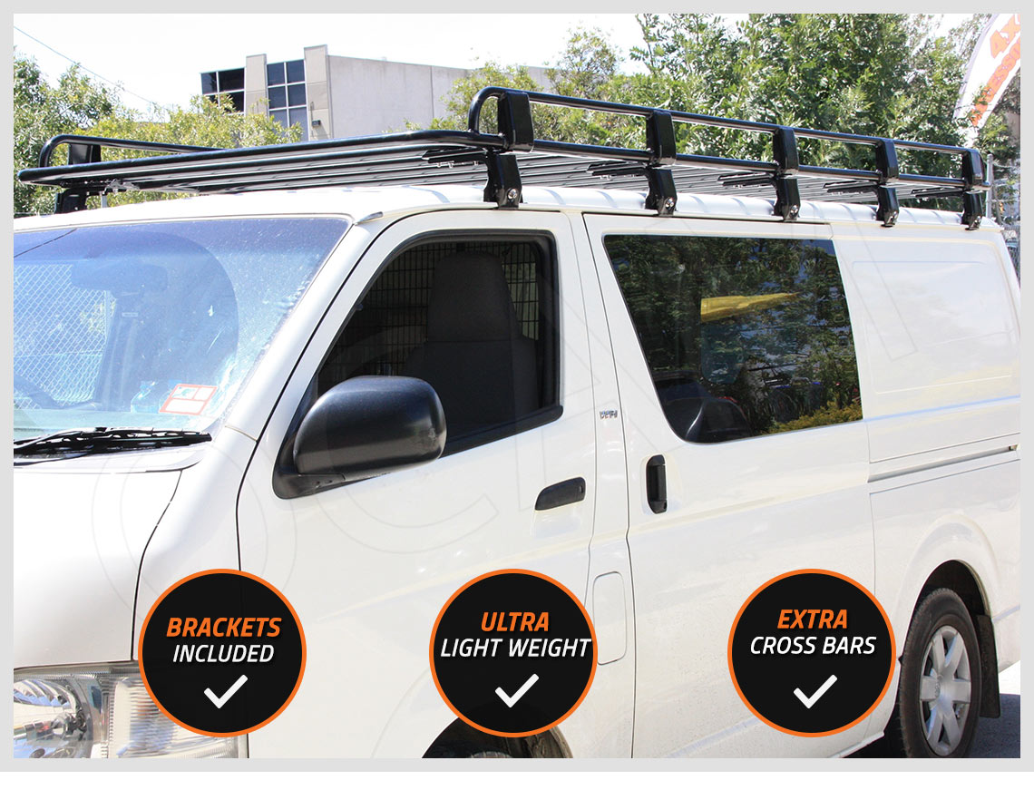 OCAM Aluminium Tradesman Roof Rack For Toyota Hiace 198818 Alloy