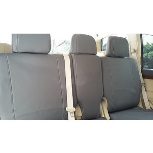 Second Row Wetseat Tailored Neoprene Seat & Armrest Covers for Toyota FJ Cruiser 03/2011-Current, Mid Grey With White Stitching