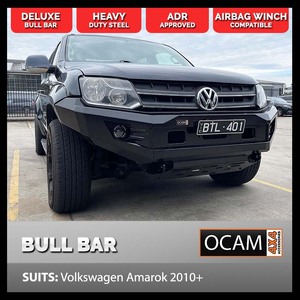 OCAM H-Bar For Volkswagen Amarok 2010-Current, Winch Compatible, Hoopless Bull Bar