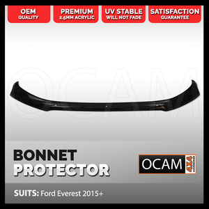 Bonnet Protector for Ford Everest 2015-Current Tinted Guard