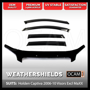 Bonnet Protector & Weathershields For Holden Captiva CG 2006-10
