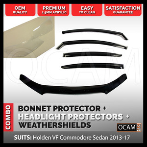 Bonnet, Headlight Protectors, Visors For Holden VF Commodore Sedan 2013-17