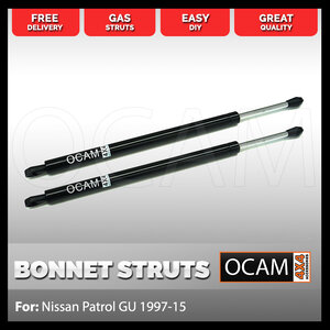 OCAM Bonnet Strut Kit for Nissan Patrol GU 1997-15 (2 pcs)