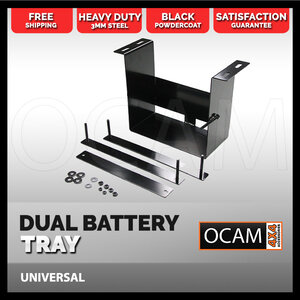 OCAM Universal Battery Tray, Suits Most Utes Fitted With a Tray, Under-tray mount