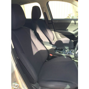 Full Set Bundle - Black Neoprene Seat & Console Covers With Black Stitching for Holden Colorado RG 10/2013-Current, LTZ