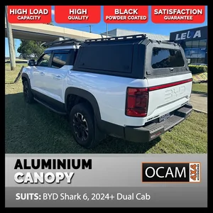 OCAM Aluminium Canopy For BYD Shark 6, 2024+ Dual Cab